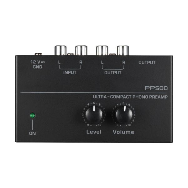 Verstärker PP500 Preamplifier Phono Preamp Ultracompact Audio -Verstärker mit Level Volumensteuerung Turntable -Eingang RCA -Ausgang 1/4 '' TRS OU