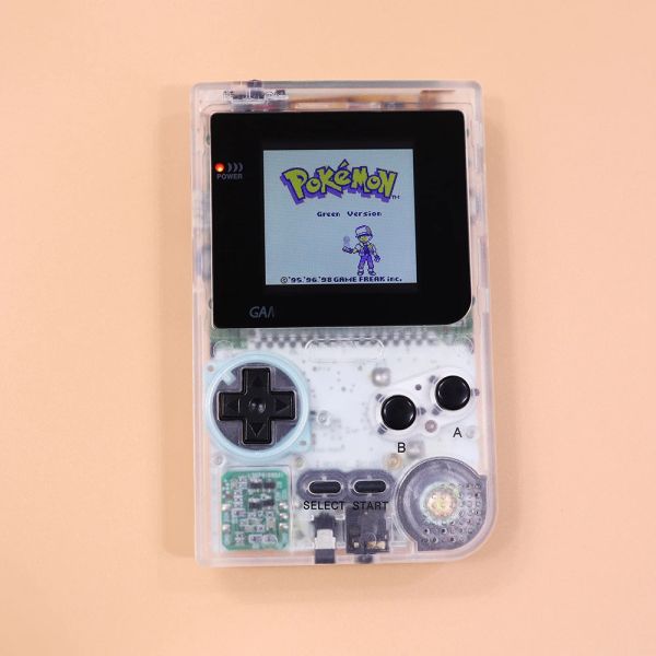 Acessórios reformados 8 cores Modo Brilho Backlight Mod para Game Boy GBP Console Clear White Color