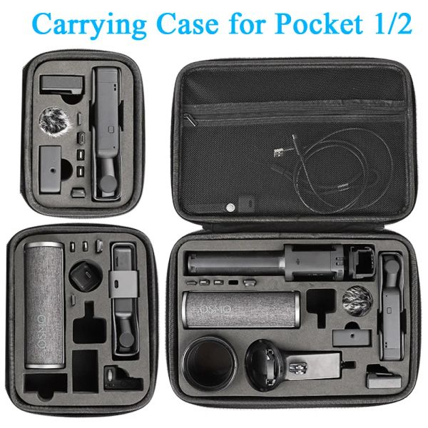 Acessórios Caixa de transporte para DJI Osmo Pocket e DJI Pocket 2, Acessórios de bolsa de bolsa de armazenamento de viagem dura de casca dura