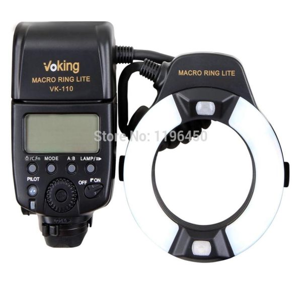 TTL Macro Ring Flash VK110C para Canon 1100D 700D 650D 600D 550D 500D 450D 7D 6D 5D Mark II III T5i T4i T3i DSLR Cameras7171077