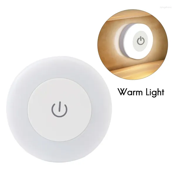 Sacos de armazenamento Sensor de toque LED Luzes noturnas 3 modos Luz de parede de base magnética USB REONCIDADE ROUN