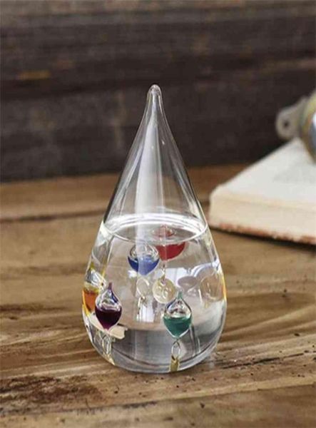 Galileo Termometro a goccia d'acqua Previsione Bottiglia Decorazione creativa 2108116426718