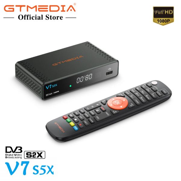 Finder 2022 GTMedia V7 S5X DVBS/S2/S2X H.265 Decoder -Satellitenempfänger USB WiFi Digital TV -Rezeptor Tuner SCART OUTPY SET Top Box
