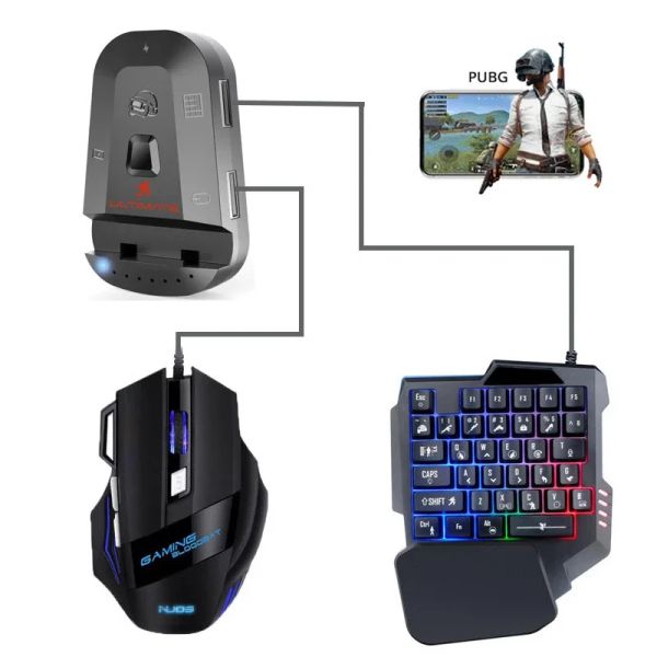 Gamepads m2 adaptör klavye fare dönüştürücü pubg mobil denetleyici gamepad bluetooth 5.0 Android iOS adaptörü pubg oyunu joystick