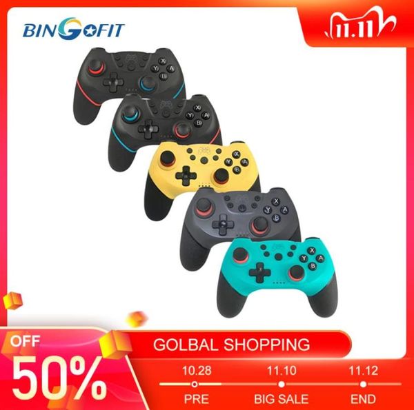 Wireless Bluetooth Gamepad per Nintend Switch Controller Joystick per PC NSWitch Pro con 6axis Handis Gaming Green Consola 2105191016