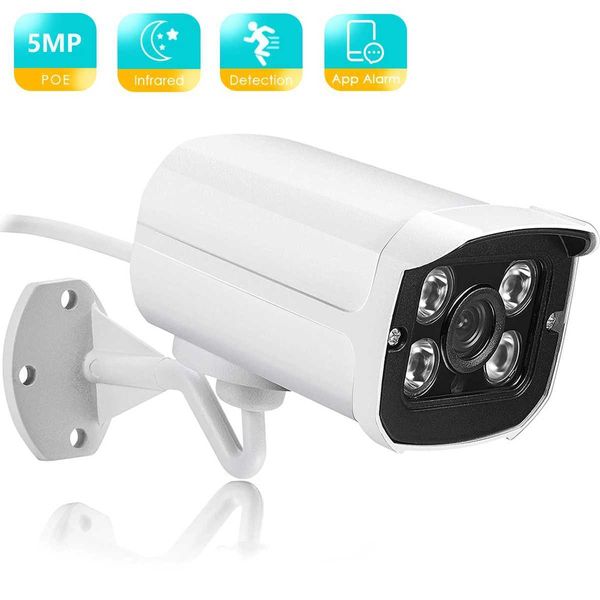 Telecamere IP Besder Full HD 5MP 3MP 2MP Sorveglianza di proiettili per esterni POE Camera da notte IP Night Fotocamera da 3,6 mm awide metallo CCTV Sistema della telecamera netwrok 240413