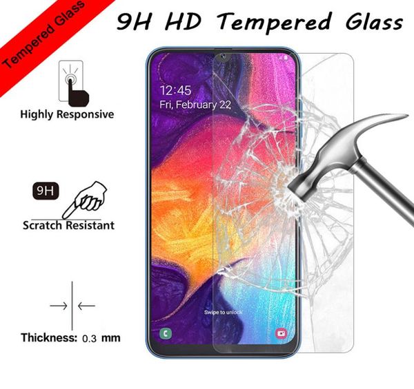 9H -Temperaturglas für Samsung Galaxy A10 A20 A30 M10 M20 M50 SEMPERSCHREIDSPRÜFUNGSPRÜFUNG FÜR SAMSUNG A51 A71 A91 A60 A70 A801614515