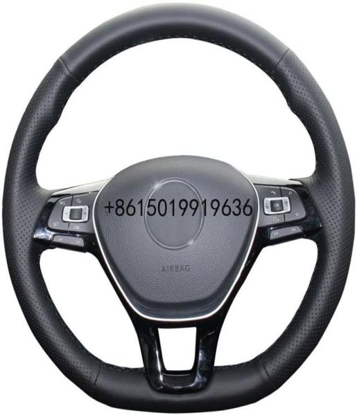 Coperchio volante in pelle nera fai -da -te per il 201517 per vw ar teon jetta passat egolf sportwagen 2018 tiguan 2019215385966