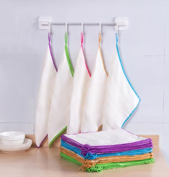 Кухонная чистящая ткань для мытья полотенце бамбуковое волокно экологически чистые бамбуковые одежды Set3779723