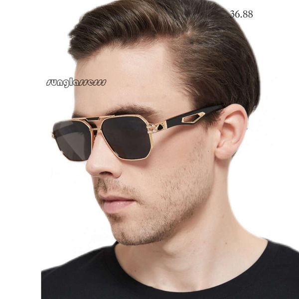 Mens Sonnenbrille Luxus Sonnenbrille Neue modische trendige Sonnenschutzkasten Sonnenbrille für Männer, Farbtöne