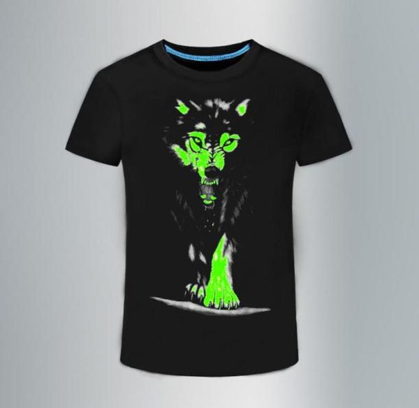 2018 Neue 3D -T -Shirt -Männer Freizeit fluoreszierende personalisierte Shortsleeve Luminous T -Shirt Summer Tops Männer T -Shirt leichte Kleidung1354036