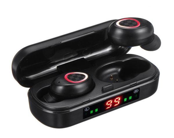 Bluetooth -Ohrhörer drahtlose Kopfhörer TWS Small Headset Sportmusik Ohrhörer Power Display wasserdichte Ohrhörer mit Ladebox6061239