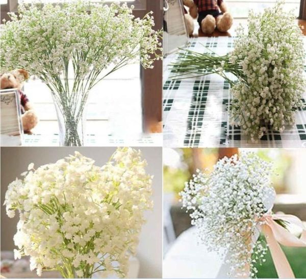 30pcs haften in einer Vase Gypsophila künstliche Blumen Tischblumen gefälschte Babybreath Seidenblumen Pflanze Home Hochzeit Dekoration7076935