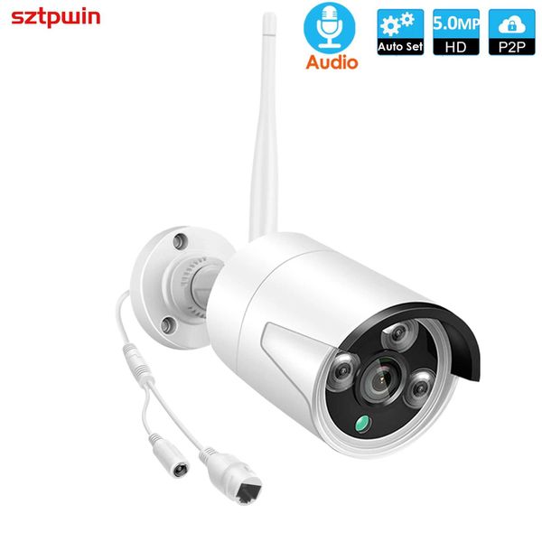 IP -Kameras 5MP 3MP Wireless IP wasserdichte Sicherheit 1080p WiFi -Kamera für ESEECloud IPPRO CCTV -System Kits 240413