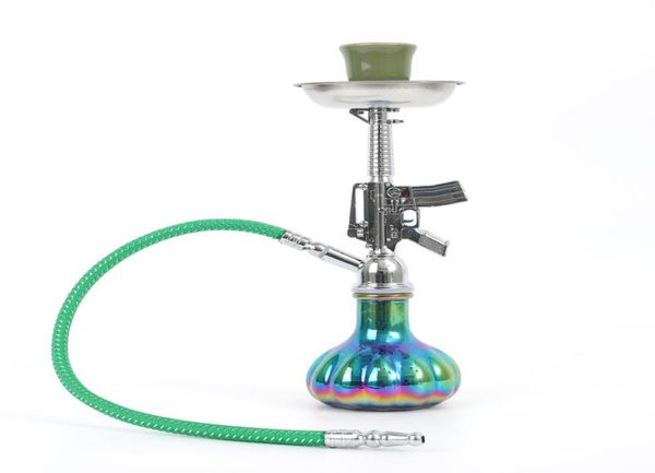 Neueste kreative AK 47 Shisha Gadgets für Männer Shisha Mini Tragbarer Wasser Tabak Rauchen Shisha China zufällige Chicha Männer Geschenk2686582