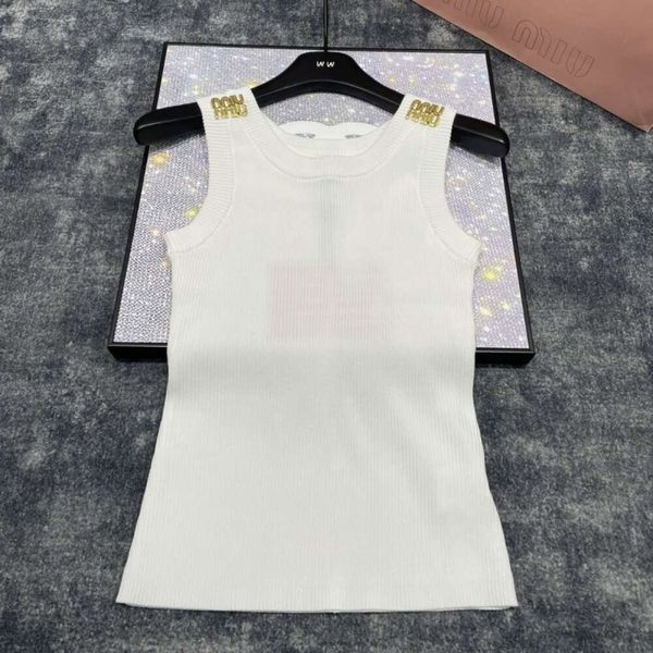 Abito da due pezzi Top canotta a maglia in metallo primaverile, bianco ricco bianco DEVE ESSERE UN STRUMENTO MERAVIGLIO, SIGNORE DELLA VERSATILE