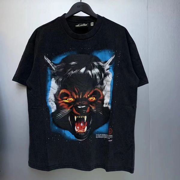 Hellstar Mens Plus Tees Polos Erkekler S Tişörtleri Gençlik Komik Pamuk Steph Curry Baskı Tees Amerikan Tarzı Yüksek Sokak Yıkanmış Vintage T Shirt Erkekler Gevşek Kısa Kol Üstleri