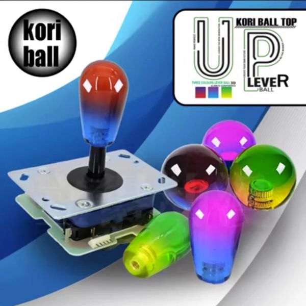 Jogos gradiente de cor clara transparente luta de modificação boutique kdit happ ball bola para arcade sanwa zippy joystick ps4 jogos