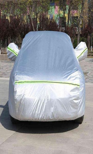 Tampa de carro externo Proteção ao ar livre Capas de carro completo Capa de neve Snowshade impermeável à prova de poeira universal para hatchback sedan SUV W7284887