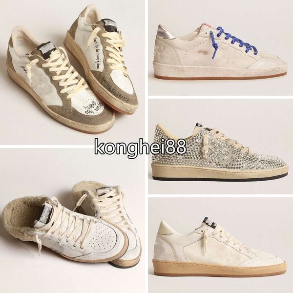 Scarpe da design Dress Dress Luxe Golden Star Casual Shoe Classic White Do-Old Dirty Anganited Star Superstar Sneakers Scarpe da uomo