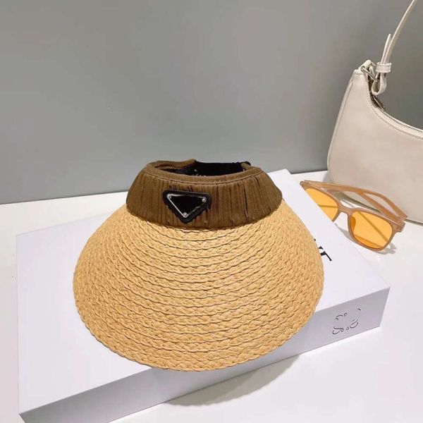 PPAAA Cap for Women Summer Sum Sun Hat Selfreen Solor Sports Caps PP Designer de praia Hapsa de praia Simple elegante desgaste confortável Brim Protects UV Prad 644