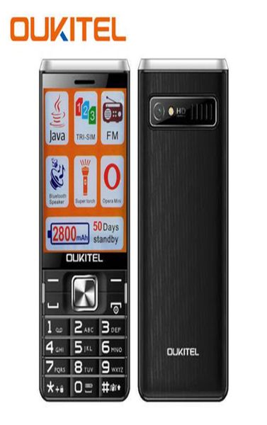 Oukitel L2801 cellulare per cellulare 2800 mAh Triple Sim Card Telefono per cellulare più anziano Musica Bluetooth Java Mp3 Player Torch7396635