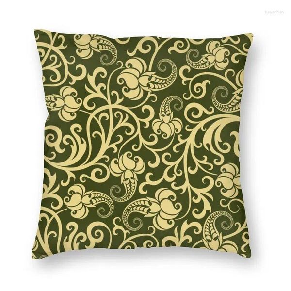 Pillow Swirly Paisley Art Cover Decoração Boho Bohemian Floral Shir