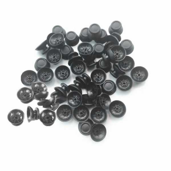 Aksesuarlar 100/50pcs PS4 Siyah Analog Kapak 3D Başparmak Çubukları Joystick Başparmak Çubuğu Sony PlayStation için Mantar Kapağı 4 PS4 Denetleyici Gamepad