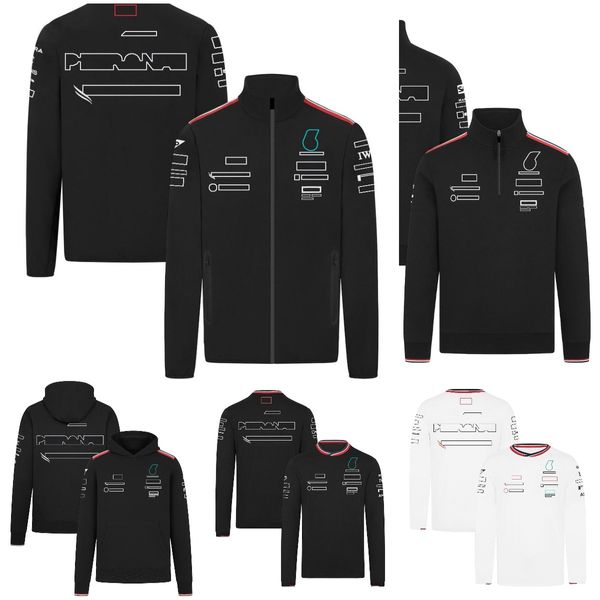 2024 Yeni F1 Hooded Racing Suit Plus Boy Boyut Özel Uzun Sızlı Kazak Ceket Sonbahar ve Kış Erkekler F1 Takımı Hoodie