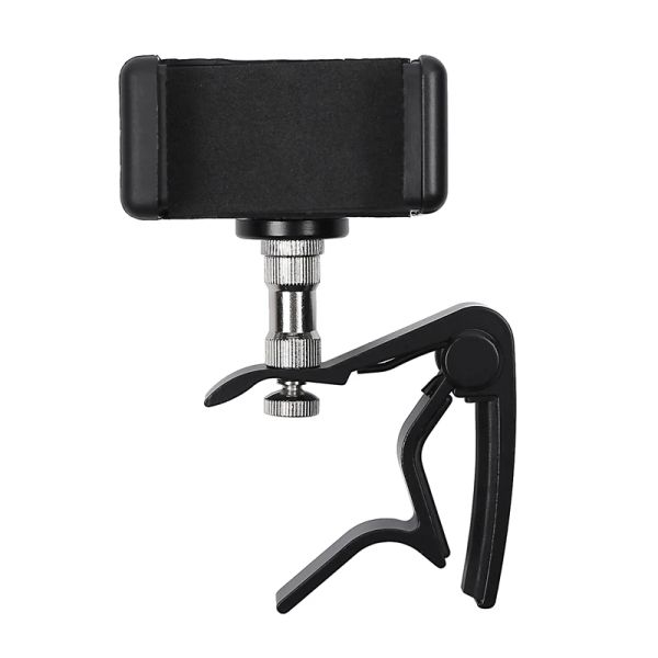 Cavi Cavi Electric Acoustic Guitar Clip Guitar Porta del telefono Smartphone Guitatore CAPO CELL CLAMP CLAMP Monte