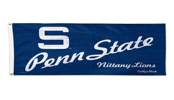 Penn State University Trowback Vintage 3x5 Flag del college 3x5ft Outdoor o Indoor Club Digital Printing Banner e Flags Whole4303357