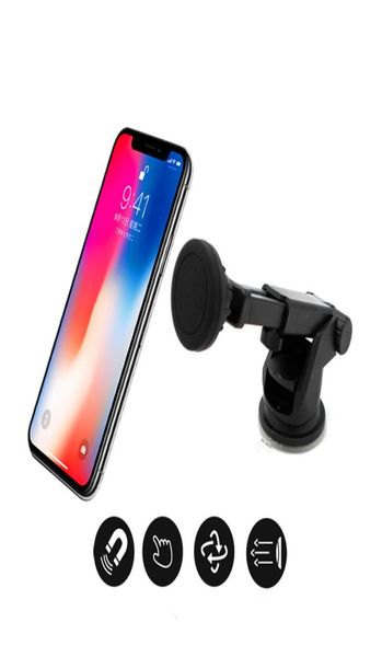 Suporte para o telefone Montar o suporte magnético do pára -brisa do painel do telefone celular 360 graus Rotação de 360 graus Stands ajustáveis com forte S9918393