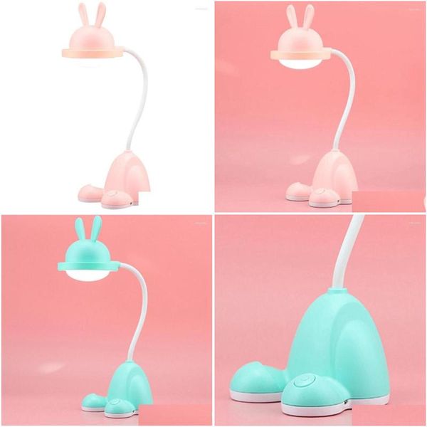 Lampade da tavolo Lampada a led Bambini scrivania Night Light Studying decorazioni per camera da letto Bambino ristorante soggiorno cargo drop drop delivery luci dhgi2