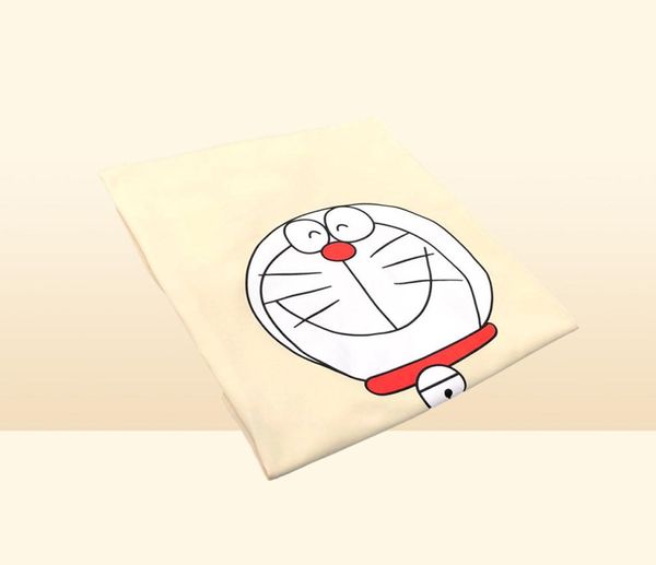 Hochwertiger Designer Tide Marke Joint Shortsleeved T -Shirt Doraemon Classic Logo Print Lose Baumwollpaar Tee Ben42b1567525785