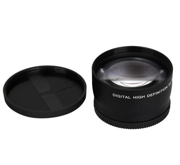 52mm 20X Telepo lente para Nikon D7100 D5200 D5100 D3100 D90 D60 E LENTES CAMÃO SONY Canon com rosca de filtro de 52 mm5129175