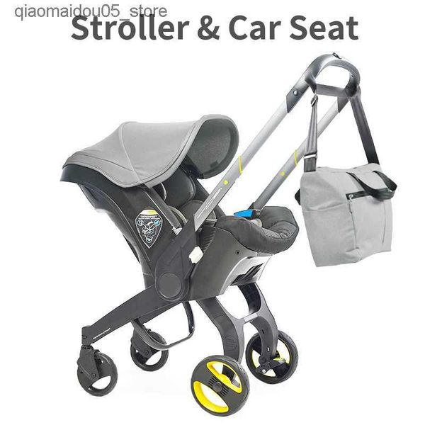 Kinderwagen# Baby Kinderwagen Sitz Sicherheit Auto Leichtes 3-in-1-Reisesystem Q240414