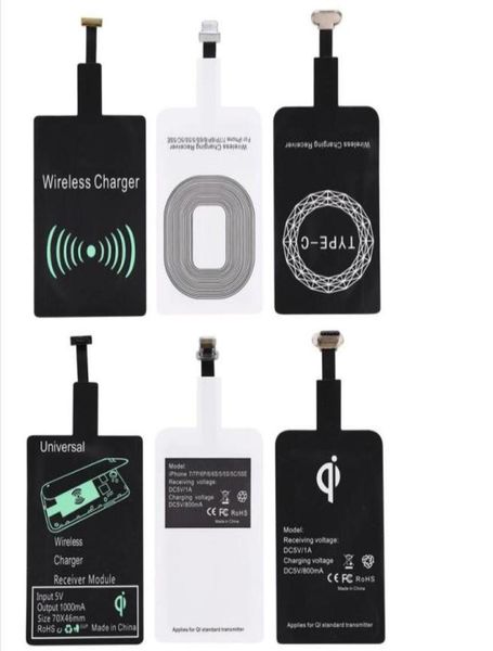 Universal Qi Wireless Ladegerätempfänger -Adapterempfänger für iPhone 6 7 plus 6s 5s 5c Sumsung Android Typ C4763183