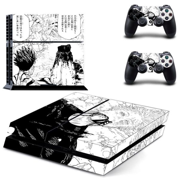 Aufkleber Anime Jujutsu Kaisen Satoru Gojo PS4 Hautaufkleber Aufkleber Deckabdeckung für Konsolenregler Skins Vinyl