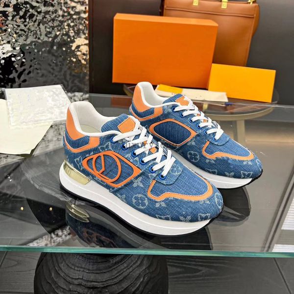 Neo Koşun Sneaker İtalyan Tuval Ayakkabı Kadın Eğitmenler Baskı Lüks Tasarımcılar Deri Sabahlar Klasik Açık Ayakkabı 4.9 01