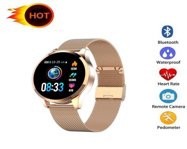 Q9 Smart Watch Water of Message Ruf Reminder SmartWatch Männer Herzfrequenzmonitor Mode -Fitness -Tracker für iPhone Android Cell 4663707