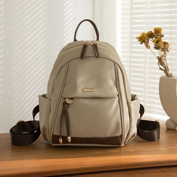 Backpack Mini Womens Bag 2024 Travel Traveling Edition coreano Versatile Peso per il tempo libero Oxford