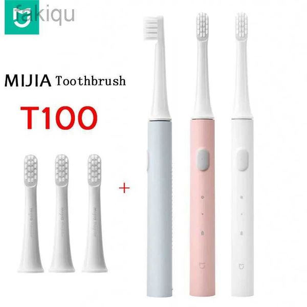 Sinalizador de escova de dentes Mijia Sonic Electric Tontherbusus T100 Adulto Ultrassonic Automatic dentes de dentes USB Brush de dentes à prova d'água recarregável 240413