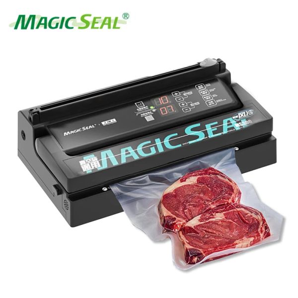 Машины New Magic Seal Homeving Commercial Vacuum Food Sealer Dry и Wet упаковочный аппарат MS300 Пакер Пакер общий для всех мешков