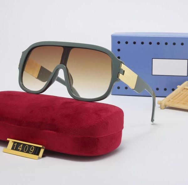 Moda de óculos de sol de grandes dimensões Man Goggle Beach Shield Wrap Sun Glasses UV400 6 Cor de qualidade superior opcional 14096834214