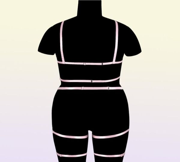 Подвязки эротического белья плюс размер бдсм жгут женщины готические рабство подвески подтяжки подтяжки для подтяжкой пояс Сексуальные костюмы. Чулки SET2444499