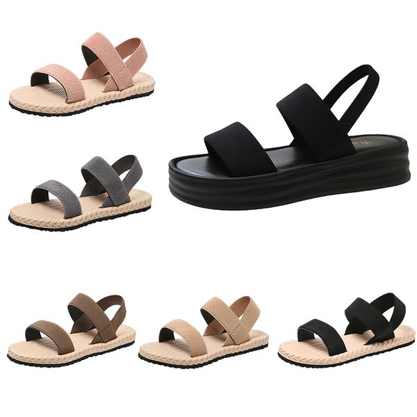 Donne Scarpe da spiaggia Sandali casual sandali bohémien bianco bianco bloccante slide traspirante di moda versatile gai