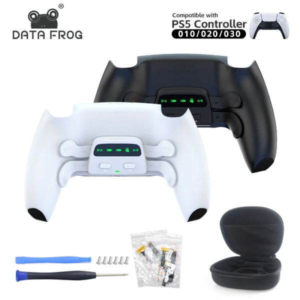 Fälle Daten Frog Remap Kit Back -Taste für PS5 -Controller -Paddel mit LED -Indikator -Einstellbares Turbospeed für PS5 -Zubehör