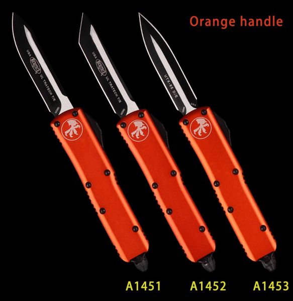 3 polegadas UTX 85 MT Faca automática Micor Knives Tech Double Action Tool Tactical Tactical Coating Blade dobrável Pocket Multi Função T9804186