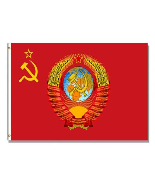 Sowjetunion CCCP UdSSR Russland Flag 3x5 Custom 3x5 gedrucktes hochwertiges Aufhängen des gesamten Landes 150x90cm Werbung 1362633