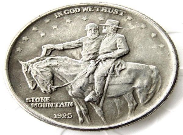 US 1925 Stone Half Dollar Silver Plated Craft Copin Coin Factory Nice Home Acessórios8722091